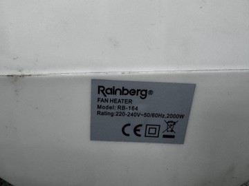 Б/в Повітряний обігрівач Raiberg rb-164 01-201032321