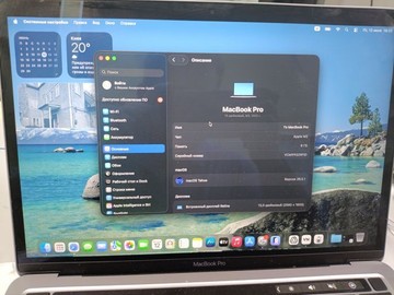 Б/в Ноутбук екран 13,3" Apple Macbook Pro a2338/ m2 8-cpu/ 10-gpu/ ram8gb/ ssd256gb/ retina, truetone, touchbar 01-201032376