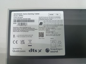 Б/в Планшет Zte redmagic astra gaming tablet 24/1tb 01-201086013