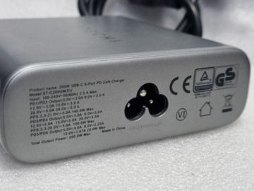 Б/в Мережевий зарядний пристрій Satechi 200w usb-c 6-port pd gan 01-201086579
