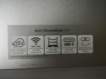 Б/в Ноутбук Acer 14/celeron n4000 ddr4/4gb ddr4/hdd *відсутній/ssd 32 gb/*інтегрована 01-201090859