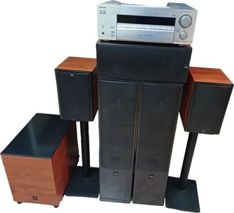 Б/в Домашній кінотеатр Sony str-db780, фронт canton le107 2шт, центр le 105 cm, тил le 102 2шт, саб asd 250sc 01-200530974