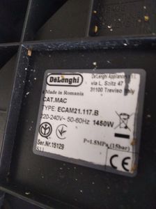 01-200738055: Delonghi magnifica s ecam 21.117.b