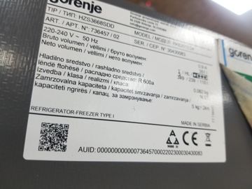 01-200740959: Gorenje rk6201es4