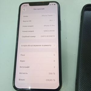 Б/в Мобільний телефон Apple iphone 11 pro 256gb 01-200834088