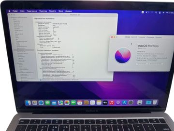 Б/в Ноутбук Apple macbook air 13" 2020 a2179 core i3 1,1ghz/ram8gb/ssd256gb/intel iris plus graphics 01-200573173