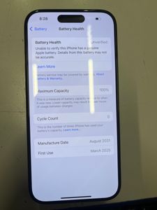 Б/в Мобільний телефон Apple iphone 15 pro 128gb esim 01-200871043