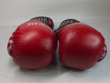 Б/у Боксерские перчатки Everlast 10 oz червоні 01-200887716