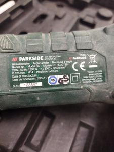 Б/у Угловая шлифмашина Parkside pws 125 i9 01-200912066
