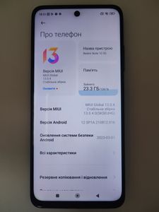 Б/в Мобільний телефон Xiaomi redmi note 10 5g 4/128gb 01-200914292