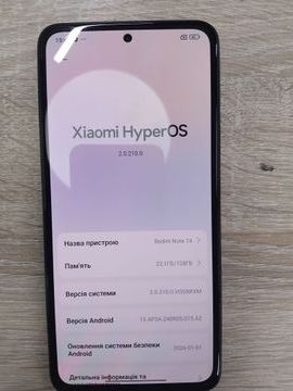 Б/у Мобільний телефон Xiaomi redmi note 14 6/128gb 01-200922816