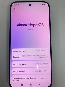 Б/у Мобільний телефон Xiaomi 15t pro 12/512gb 01-200925512