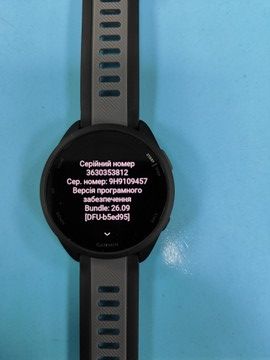 Б/в Смарт-годинник Garmin forerunner 165/slate 01-200928081
