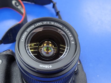 Б/в Фотоапарат Canon eos rebel t3i + efs 18-55mm macro 0.25m/0.8ft 01-200896811
