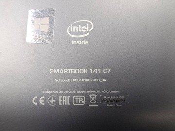 Б/у Ноутбук Prestigio 14/celeron n3350 ddr3/4gb ddr3/hdd *відсутній/ssd 128 gb/*інтегрована 01-200996205