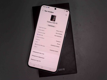 Б/у Мобільний телефон Samsung galaxy s25 fe 8/256gb 01-201019071