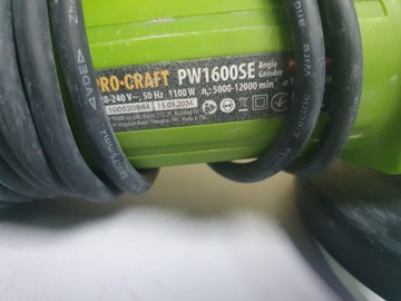 Б/в Кутова шліфмашина Procraft pw-1600 se 01-201127851