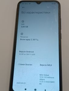 Б/в Мобільний телефон Xiaomi redmi 9c nfc 3/64gb 01-200808479