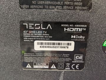 Б/в Телевізор Tesla 43e635sus 01-200609940