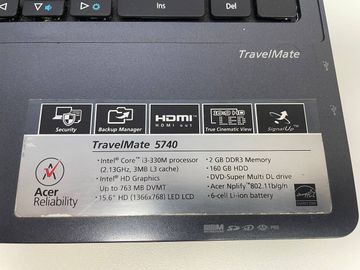 Б/у Ноутбук Acer 16/core i3 350m ddr3/4gb ddr3/hdd 320 gb/*інтегрована 01-200835594