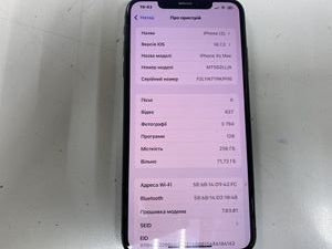 Б/в Мобільний телефон Apple iphone xs max 256gb 01-200893607