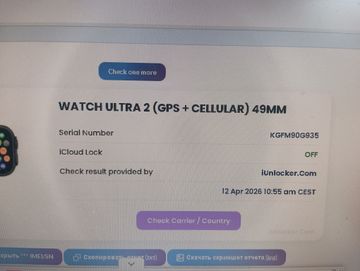 Б/в Смарт-годинник Apple watch ultra 2 gps + cellular 49mm titanium case 01-200919153