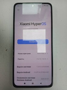 Б/в Мобільний телефон Xiaomi redmi note 14 8/128gb 01-200973657