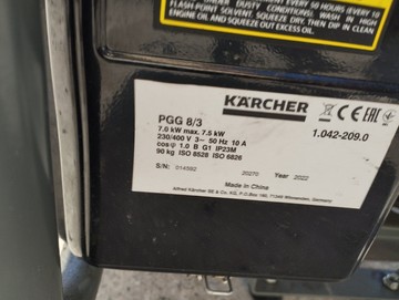 Б/в Генератор Karcher pgg 8/3 01-200974679