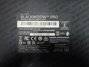 Б/в Клавіатура Razer blackwidow v4 pro 01-201016775