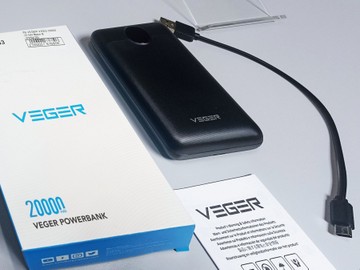 Б/в Зовнішній акумулятор Veger v2053 20000 22.5w black 18-000096081