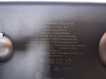 Б/у Беспроводное зарядное устройство Satechi st-qtpm-ea qi2 trio wireless charging pad 01-201012560