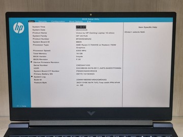 Б/у Ноутбук Hp 16/ryzen 5 7640hs ddr5/16gb ddr3/hdd *відсутній/ssd 512 gb/geforce rtx3050 6gb 01-201134500