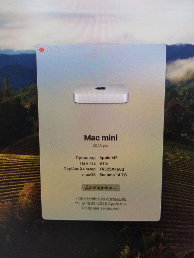 mac mini a2686 mmfj3 m2/8core/ram 8gb/ssd256gb