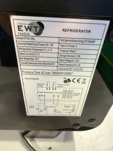 Б/в Холодильна вітрина Ewt Inox rtw-100l 01-200801632