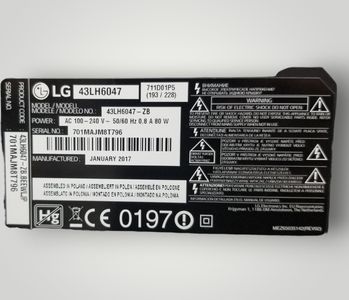 Б/в Телевізор Lg 43lh6047 01-200761132