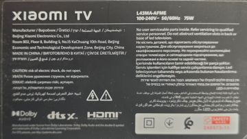 Б/в Телевізор Xiaomi tv a 43 2025 l43ma-afme 01-200817739