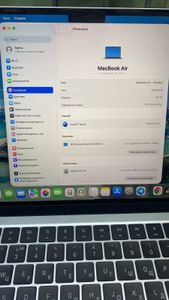 Б/в Ноутбук Apple macbook air 13,6" 2025 mc6t4 / apple m4/ 10 core gpu/ ram 16gb/ ssd 256gb/ a3240 01-200843414
