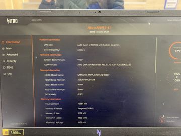 Б/в Ноутбук Acer 15/ryzen 5 7535hs ddr5/16gb ddr5/hdd *відсутній/ssd 512 gb/*інтегрована 01-200859924