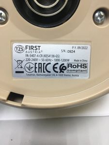 Б/в Електрочайник First fa-5407-4-cr 01-200861100