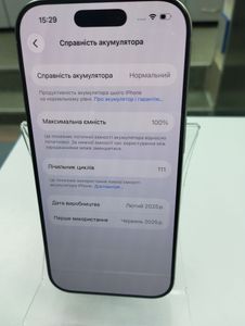 Б/в Мобільний телефон Apple iphone 16 pro 128gb 01-200890476