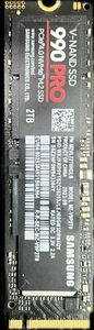 Б/в Ssd накопичувач Samsung 990 pro 2 tb 01-200891047