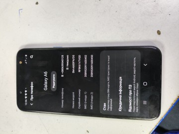 Б/в Мобільний телефон Samsung sm-a600fn galaxy a6 duos 01-200925484