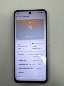 Б/в Мобільний телефон Oppo a3x 4g 4/128gb 01-200938522