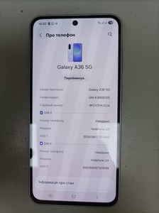 Б/в Мобільний телефон Samsung galaxy a36 5g 6/128gb 01-200972929