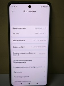 Б/в Мобільний телефон Xiaomi redmi note 15 4g 8/256gb 01-201003702