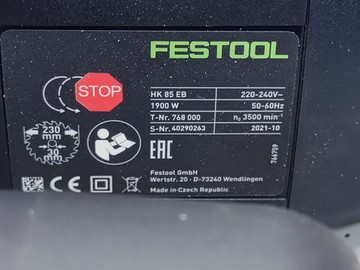 Б/в Пила дискова Festool hk 85 eb 01-200963610