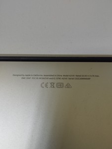 Б/в Ноутбук Apple macbook pro 16" 2019 a2141 core i7 2,6ghz/ram 16gb/ssd 512gb/intel graphics 630 01-201030459