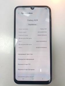 Б/в Мобільний телефон Samsung galaxy a24 sm-a245f 6/128gb 01-201109000