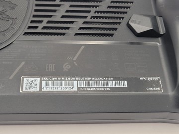 Б/в Ігрова приставка Msi claw a1m 512 gb 01-201160507