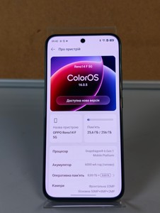 Б/в Мобільний телефон Oppo reno14 f 5g 8/256gb 01-201161894